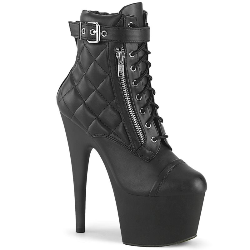 Pleaser Adore-700-05 Vegan Leather レディース ブーツ 黒 | IBMQJPJFEU