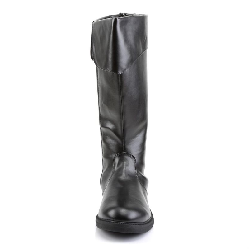 Pleaser Captain-105 Vegan Leather メンズ ロングブーツ 黒 | OFGUJPOAZG