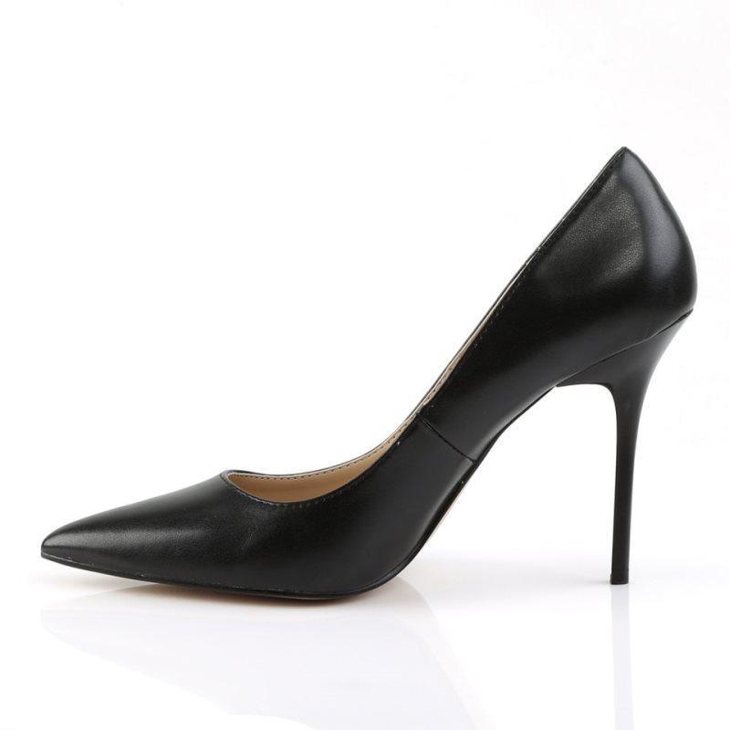 Pleaser Classique-20 Vegan Leather レディース パンプス 黒 | KGURJPUAIE