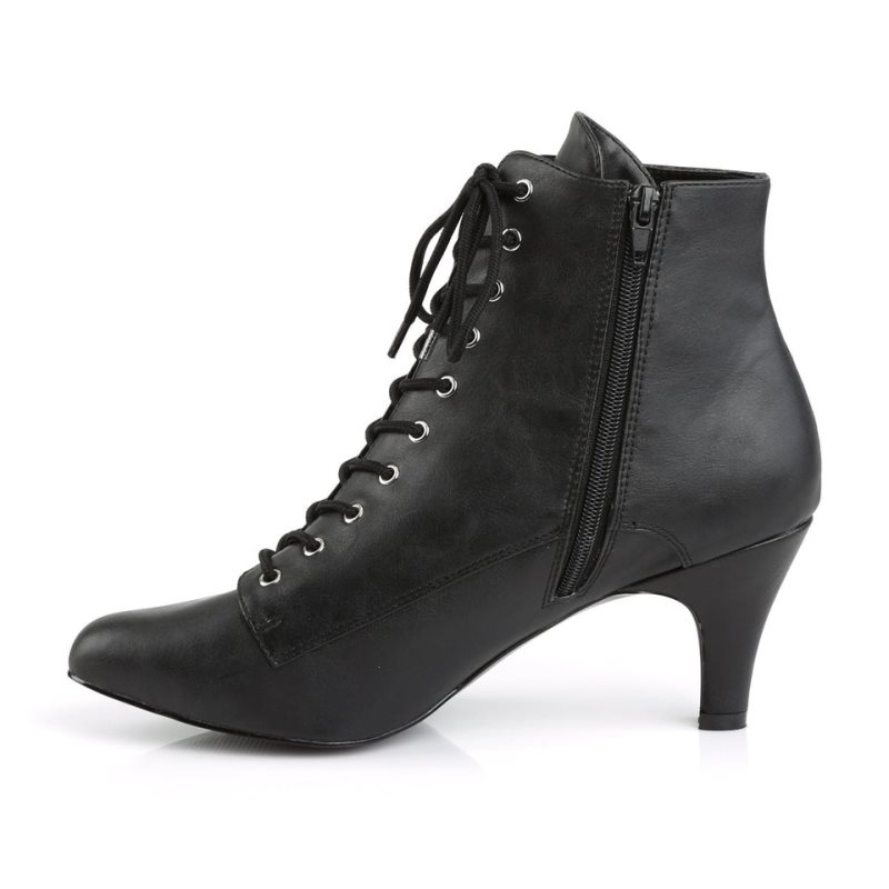 Pleaser Divine-1020 Vegan Leather レディース ブーツ 黒 | NIGZJPIWDF