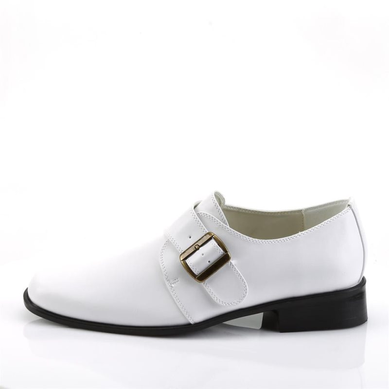 Pleaser Loafer-12 Vegan Leather メンズ ダービーシューズ 白 | USNAJPWNOX